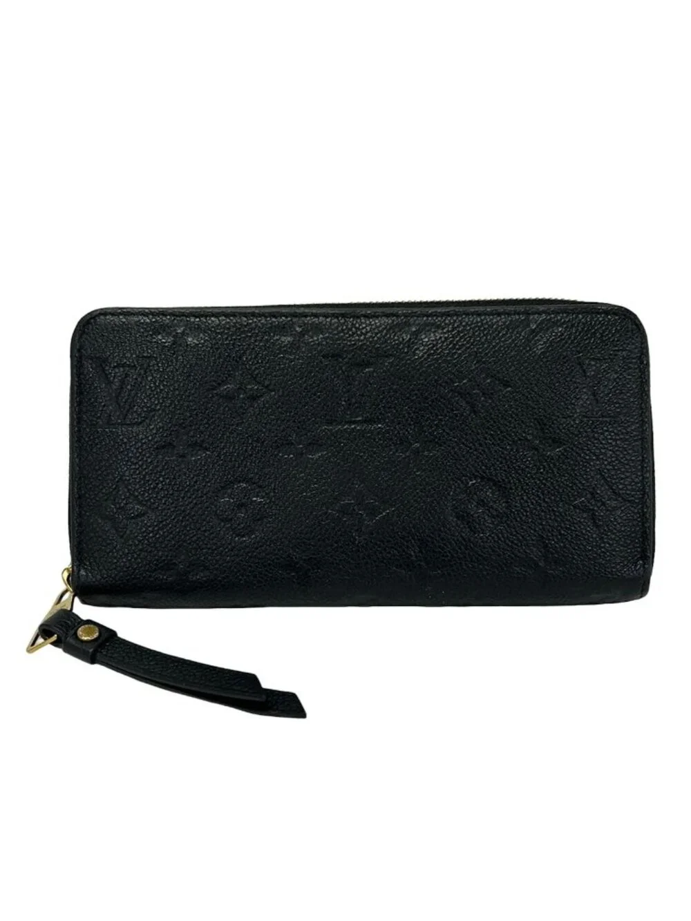 Louis Vuitton Wallet Monogram Empreinte Zippy Noir Leather